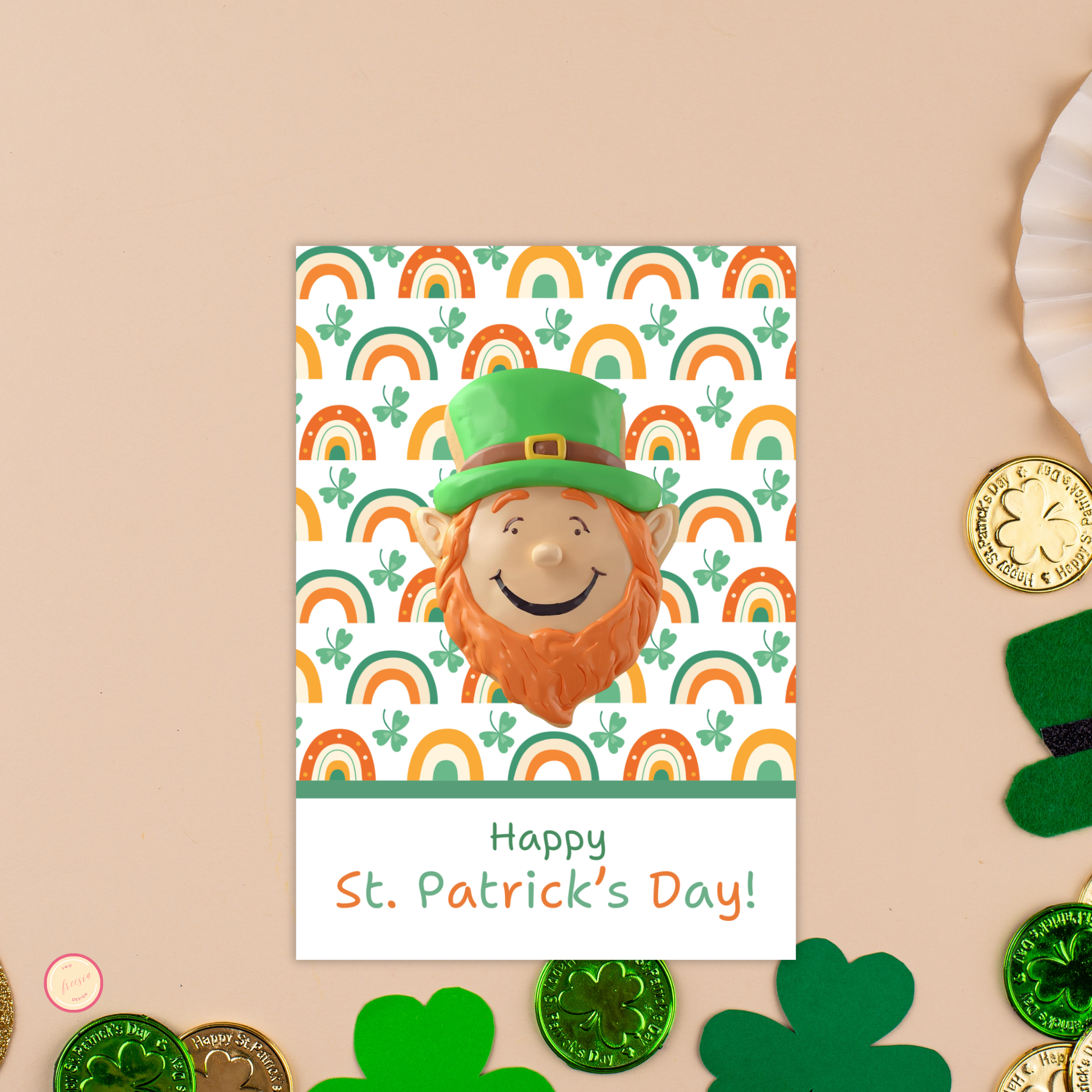 St Patrick's Day Cookie Card