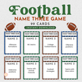 Football Name 3 Game