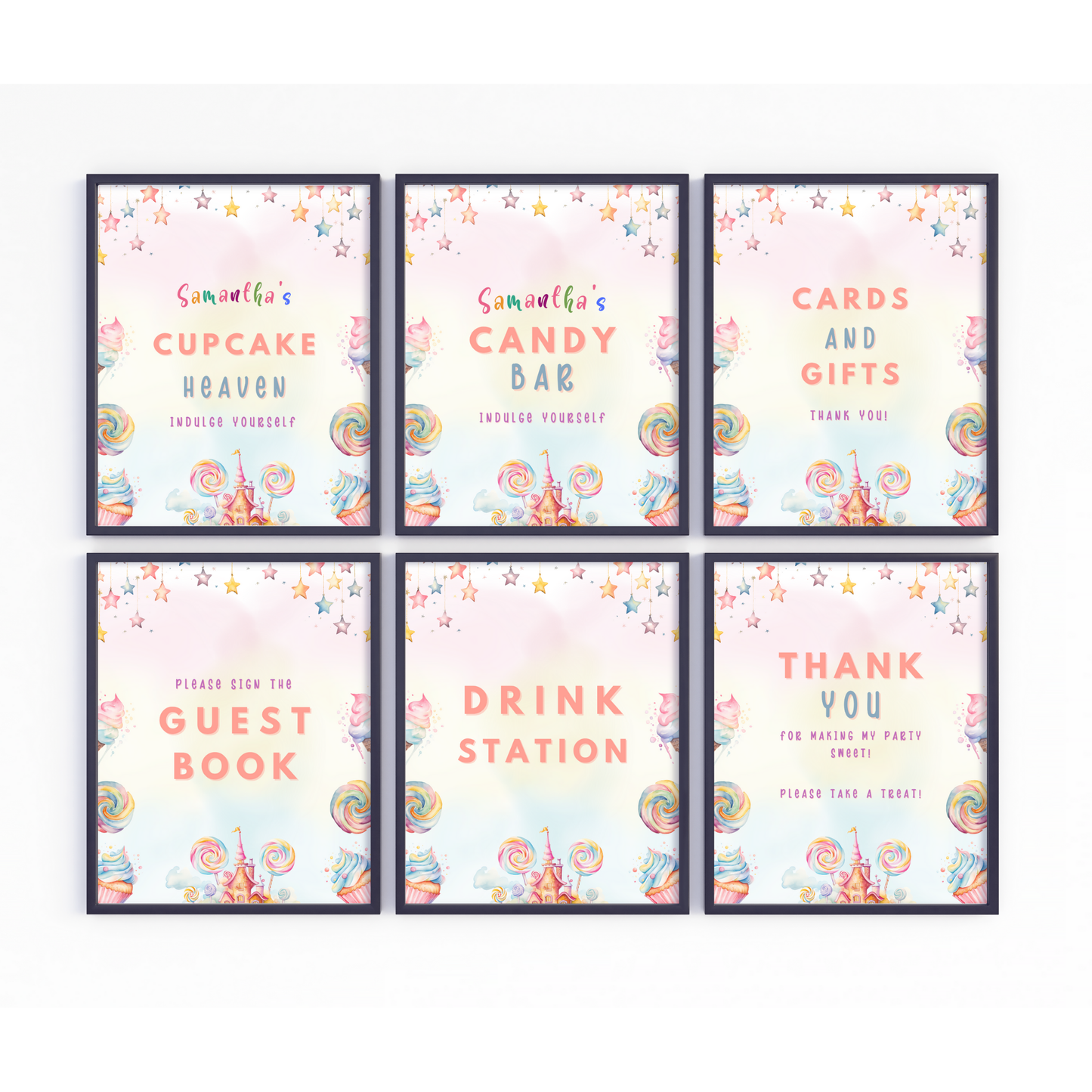 Sweet Birthday Table Signs