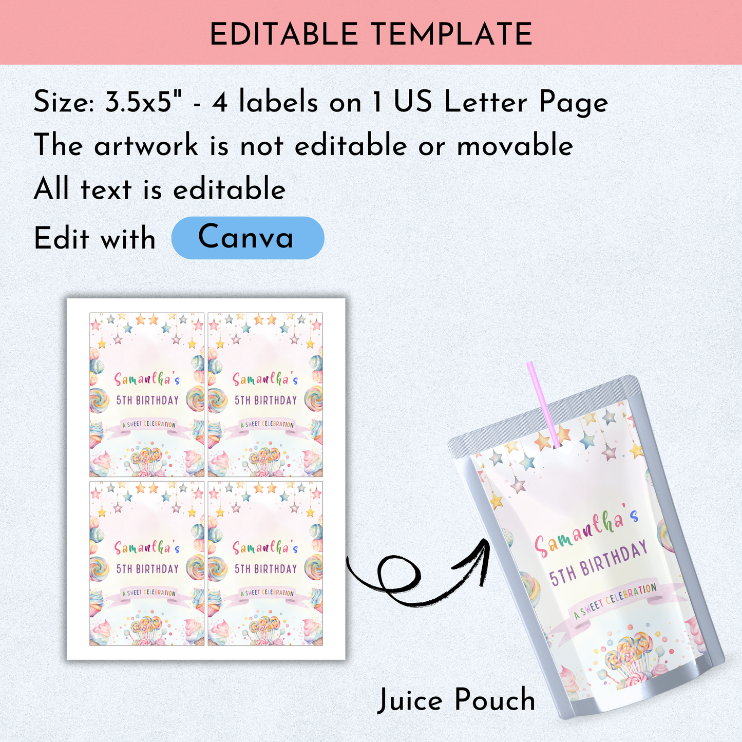 Sweets Birthday Favor Bundle