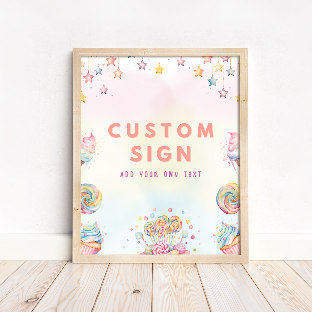 Sweet Birthday Table Sign Templates