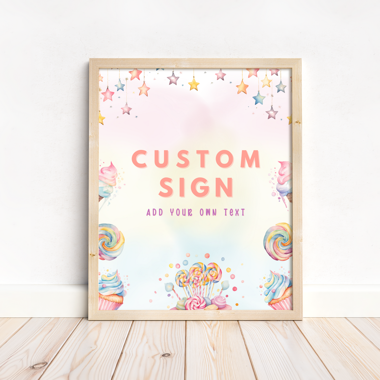 Sweet Birthday Table Sign Templates