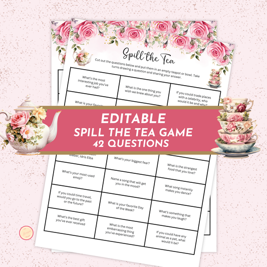 Spill the Tea Game