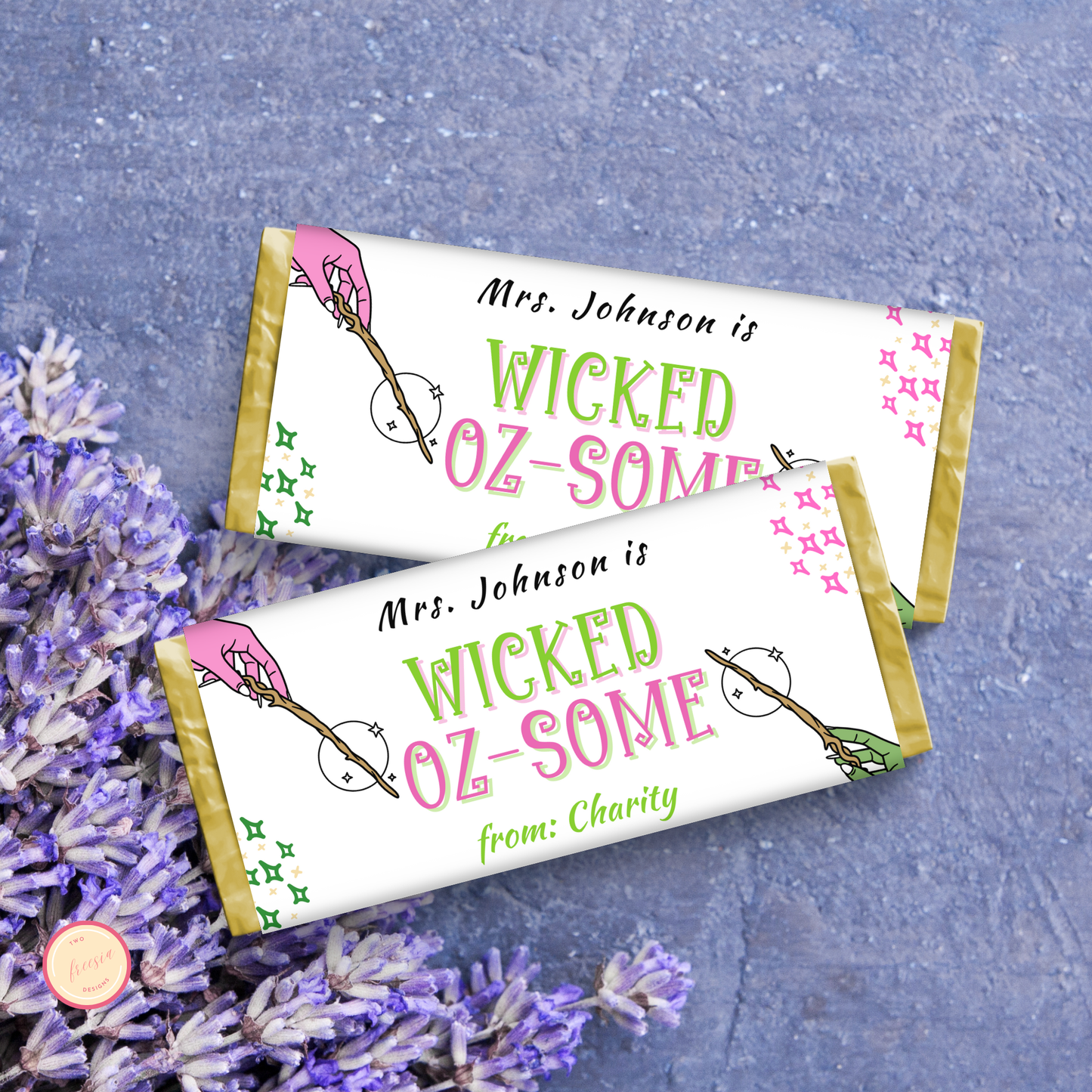 Witch Theme Teacher Appreciation Chocolate Wrapper