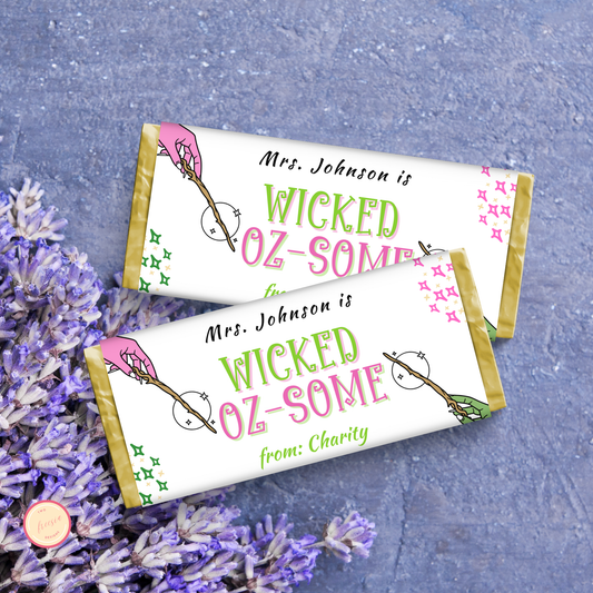 Witch Theme Teacher Appreciation Chocolate Wrapper