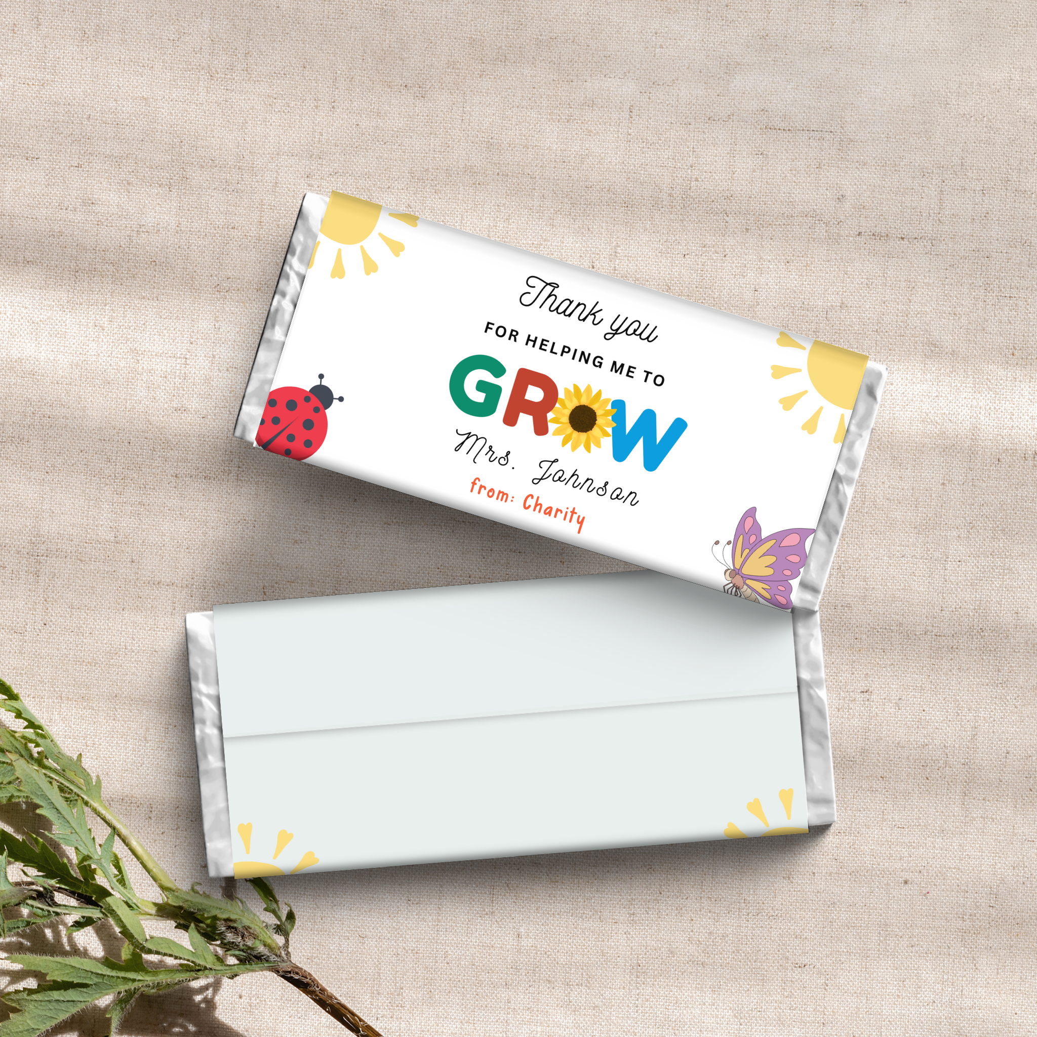 Teacher Appreciation Chocolate Wrapper