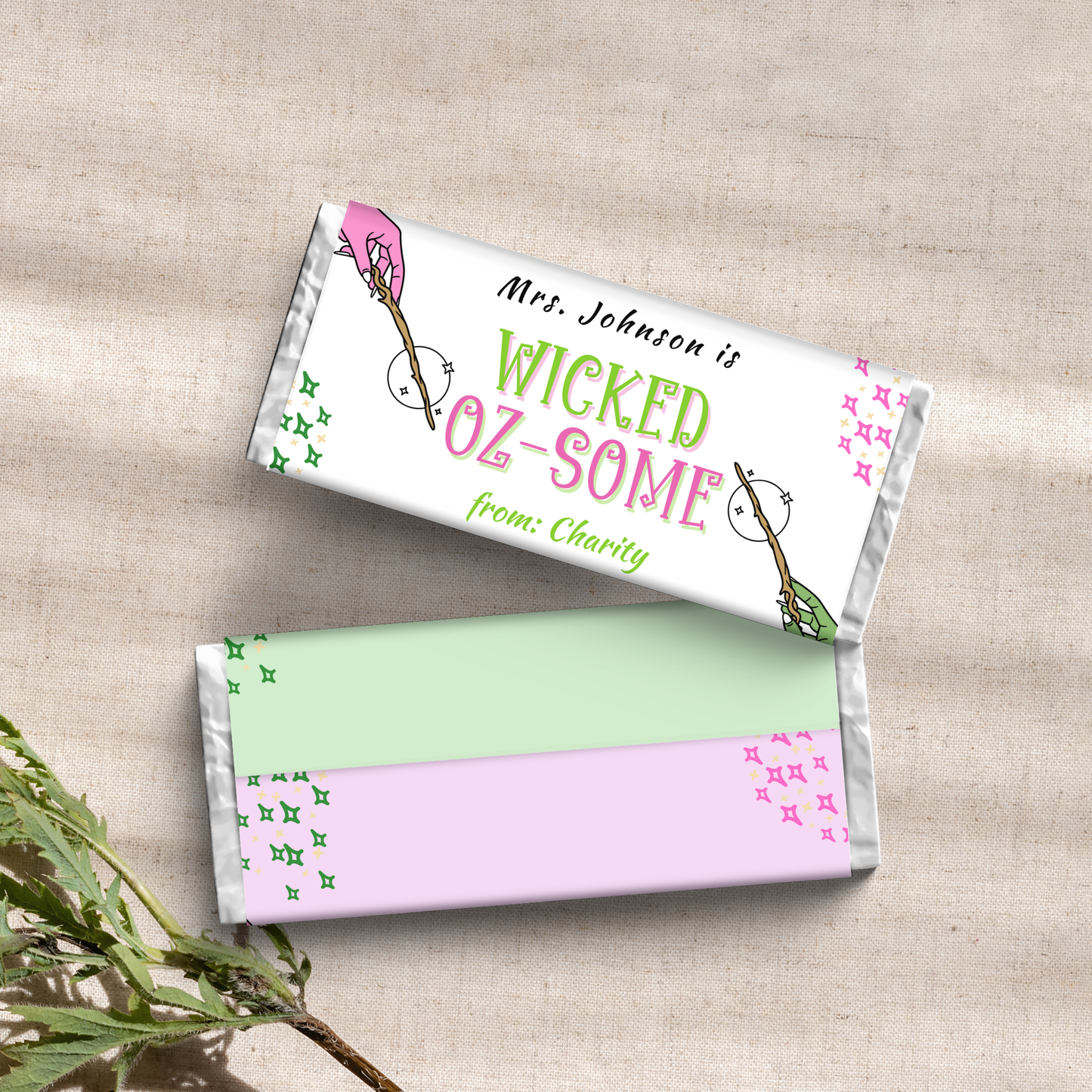 Witch Theme Teacher Appreciation Chocolate Wrapper