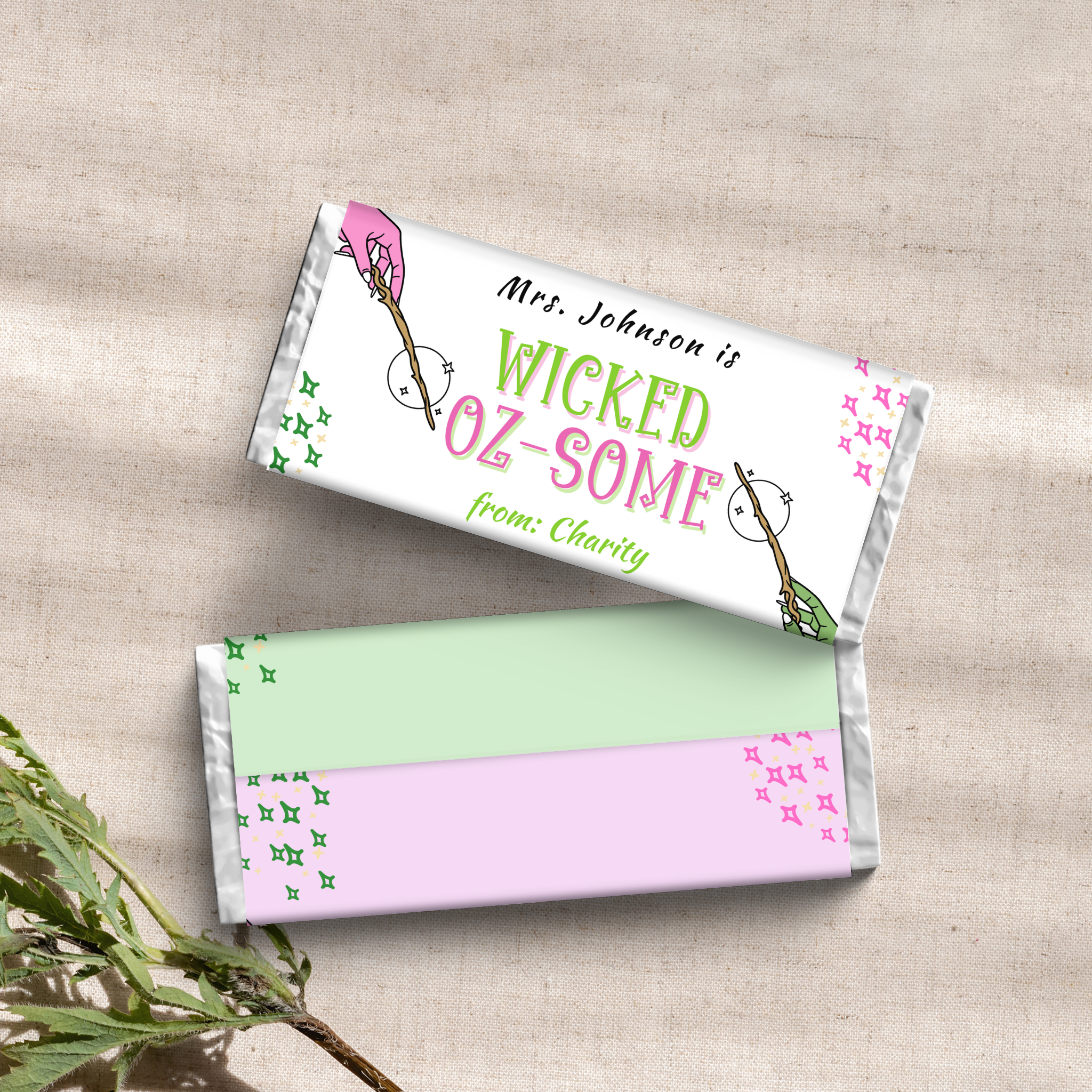 Witch Theme Teacher Appreciation Chocolate Wrapper