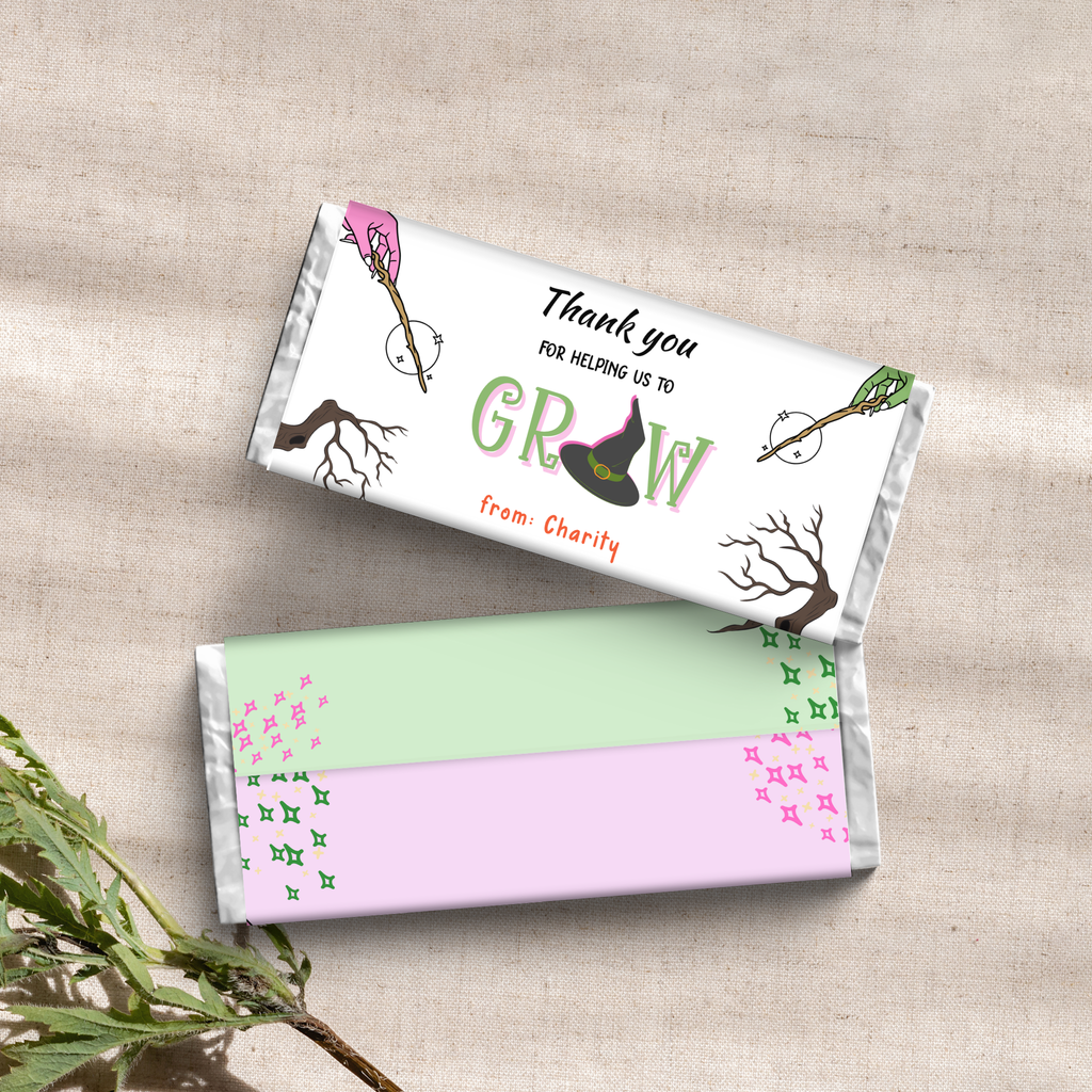 Witch-Themed Teacher Appreciation Chocolate Wrapper