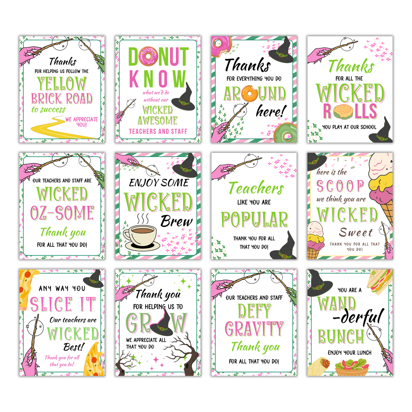 12 Witch-Themed Teacher Appreciation Signs