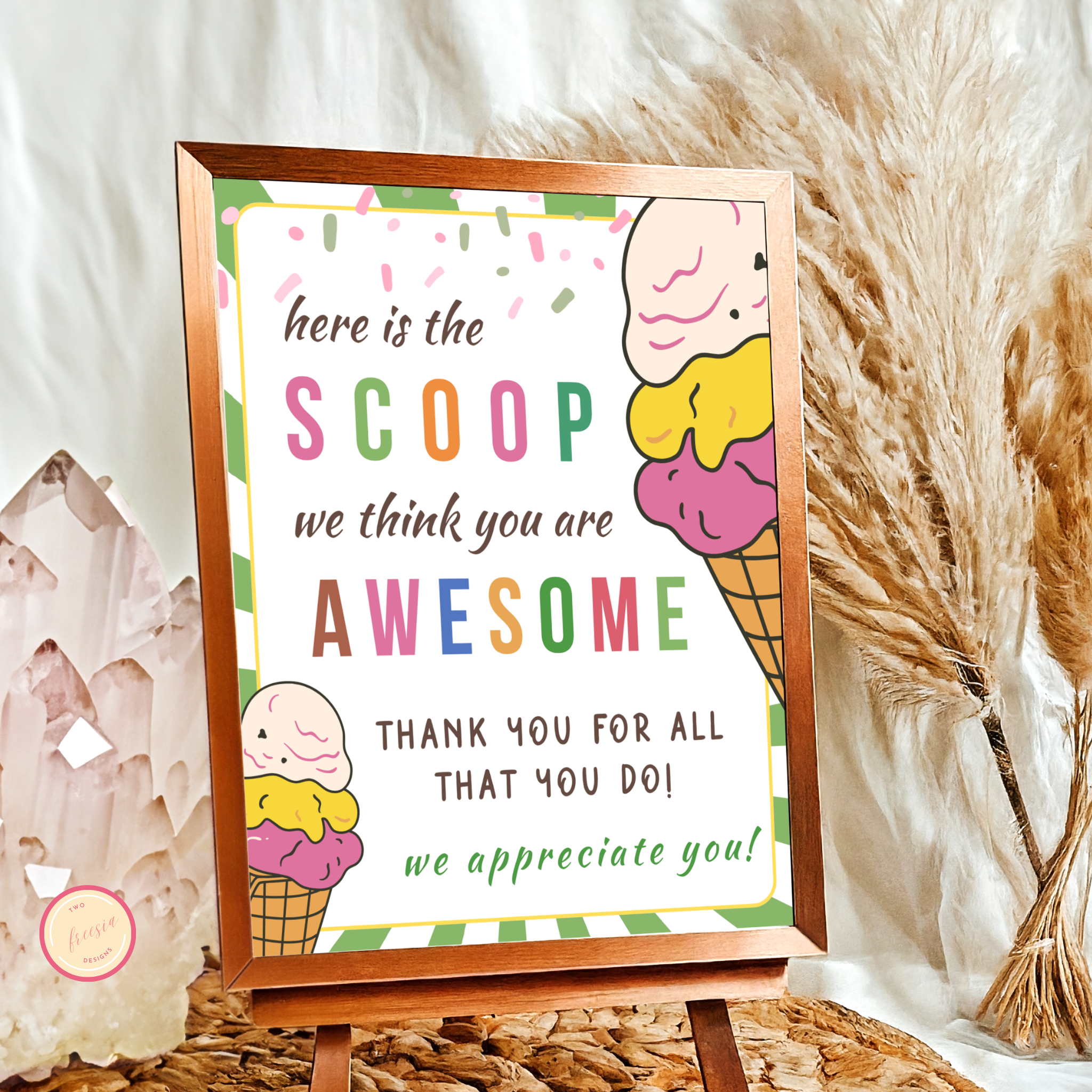 Summer-Themed Teacher Appreciation Sign