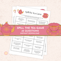 Spill the Tea Party Game