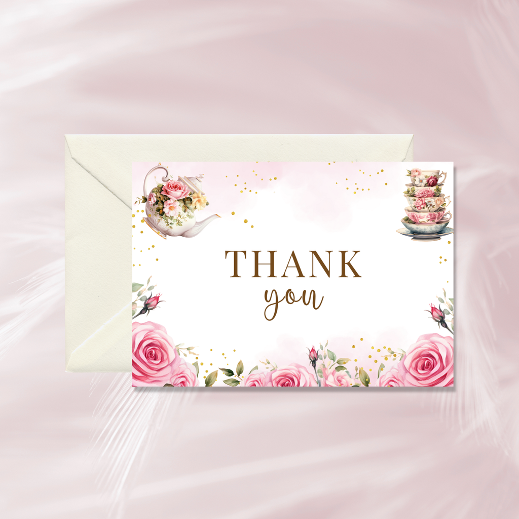 Tea Party Thank You Card