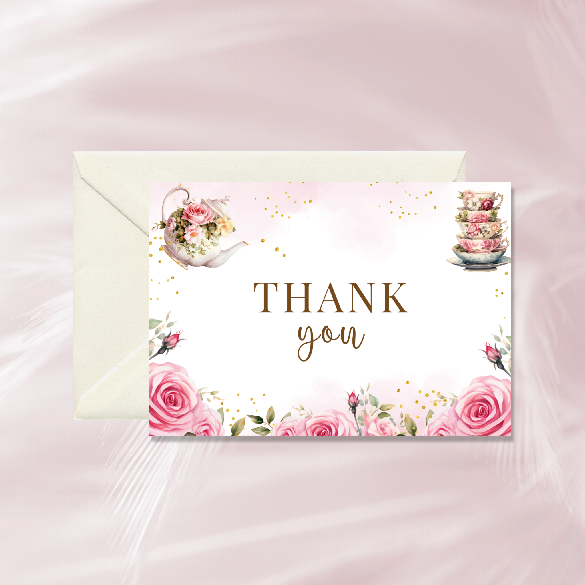 Tea Party Thank You Card