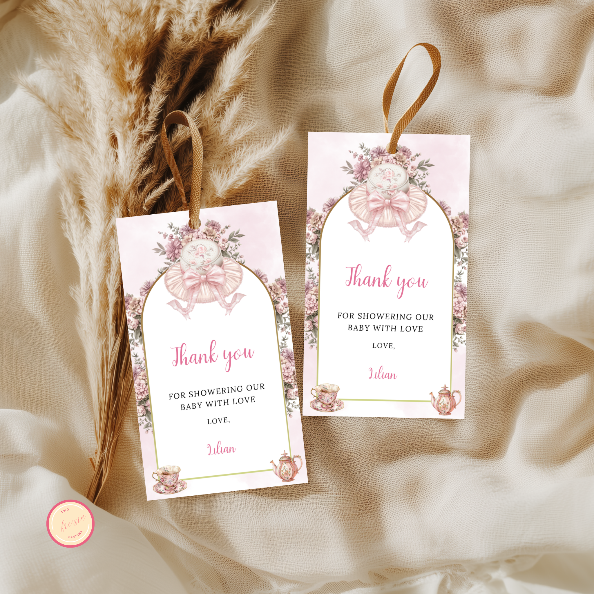 Tea Party Favor Tag
