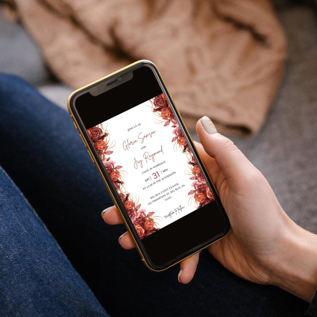 Till Death Do Us Part Wedding Invitation Template