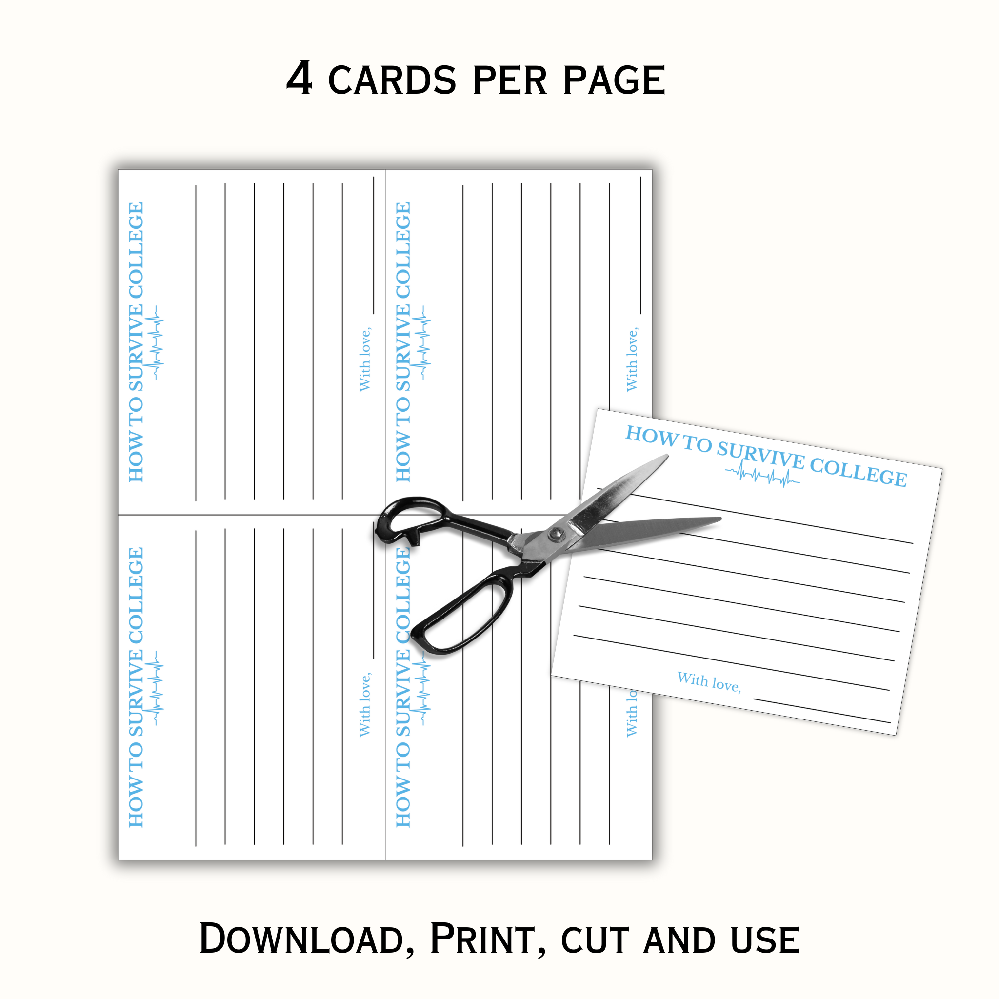 College Going Away Advice and Wishes Cards