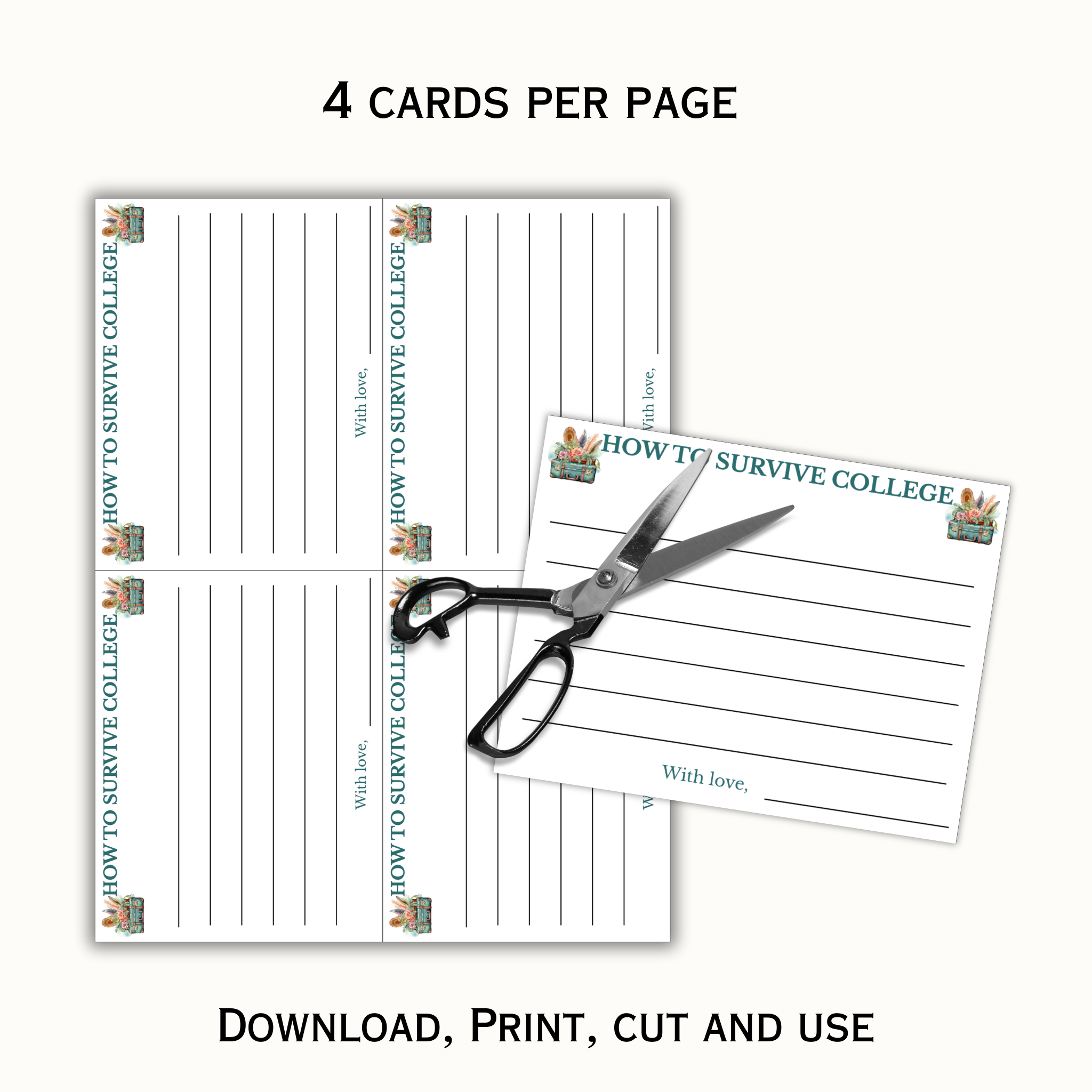 College Going Away Advice and Wishes Cards