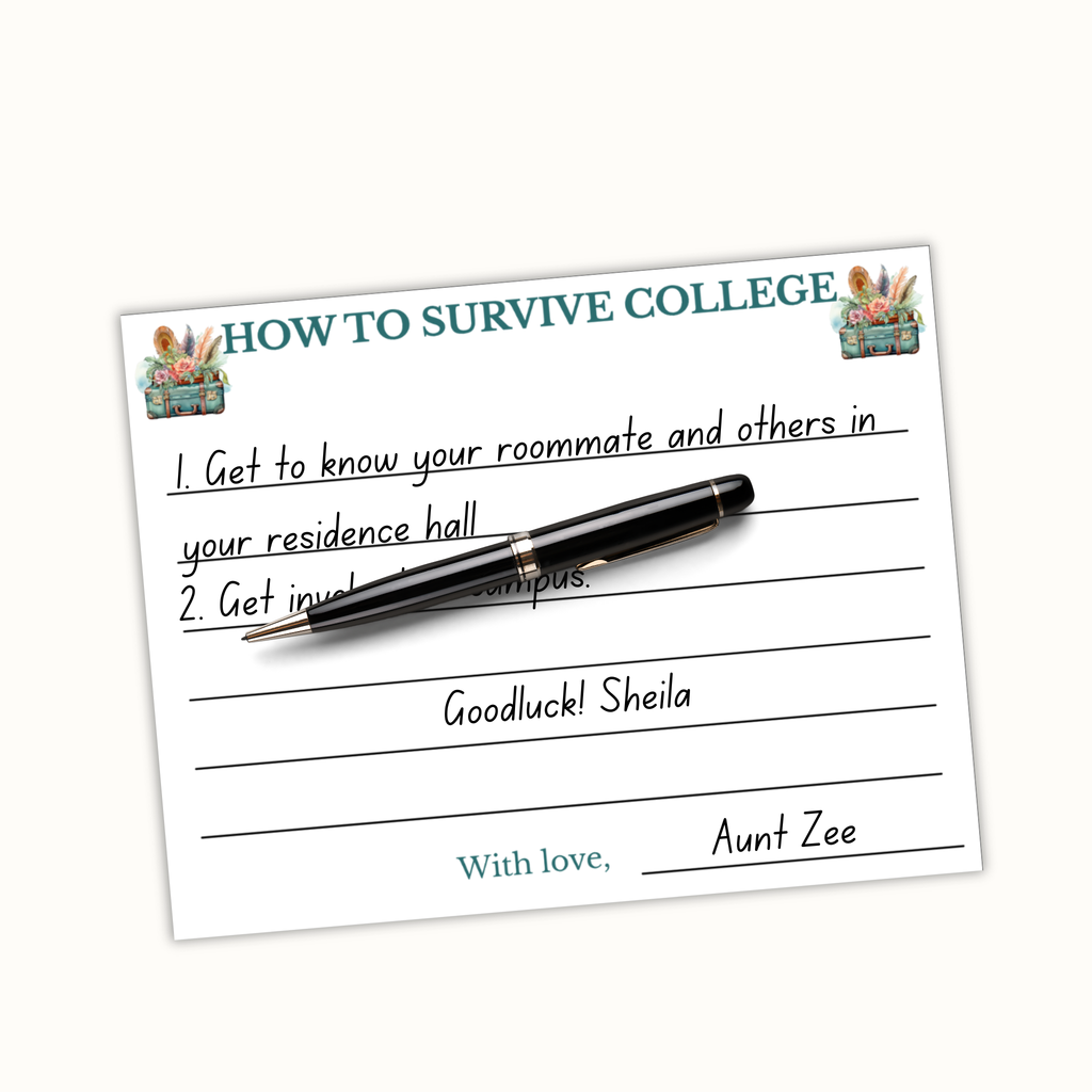 College Going Away Advice and Wishes Cards