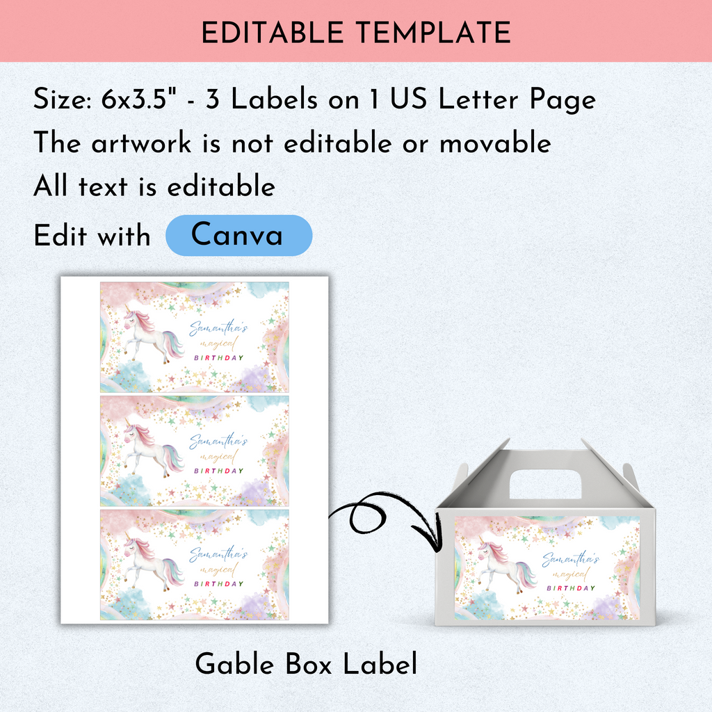 Unicorn Party Favor Bundle