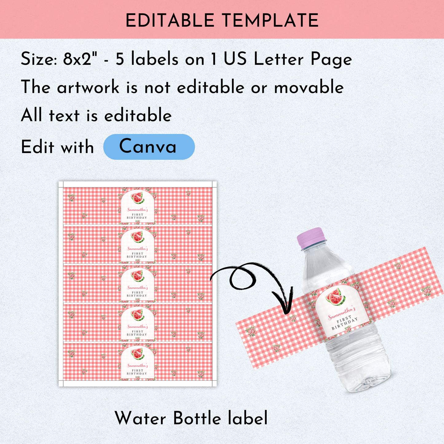 Watermelon Birthday Favor Bundle