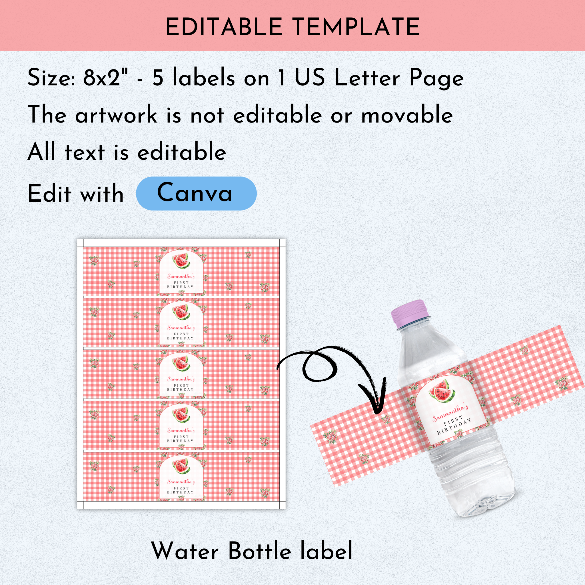 Watermelon Birthday Favor Bundle