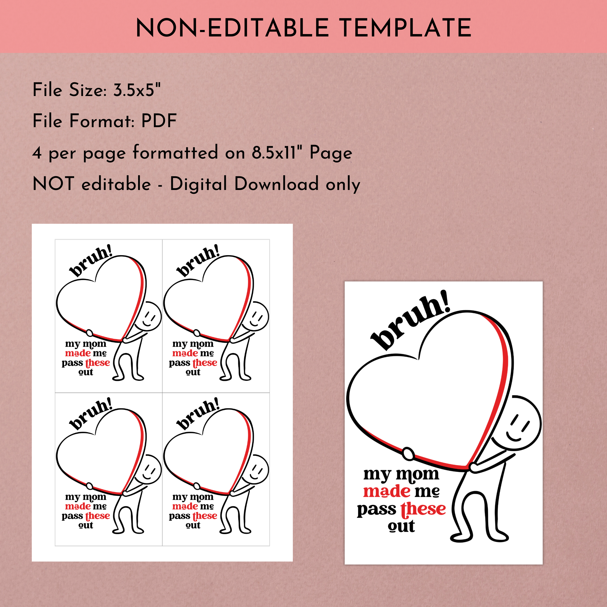 Valentine's Day Cookie Card