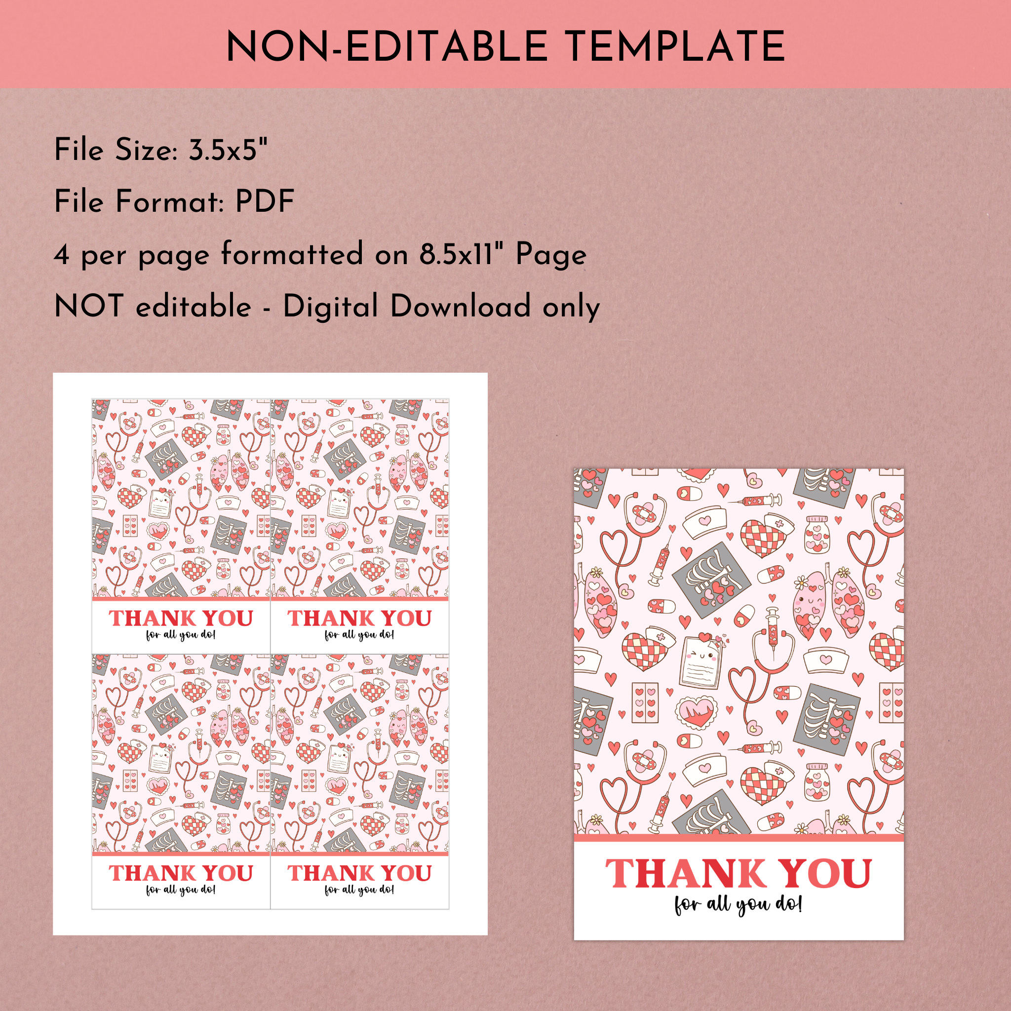 Nurse Appreciation Cookie Card