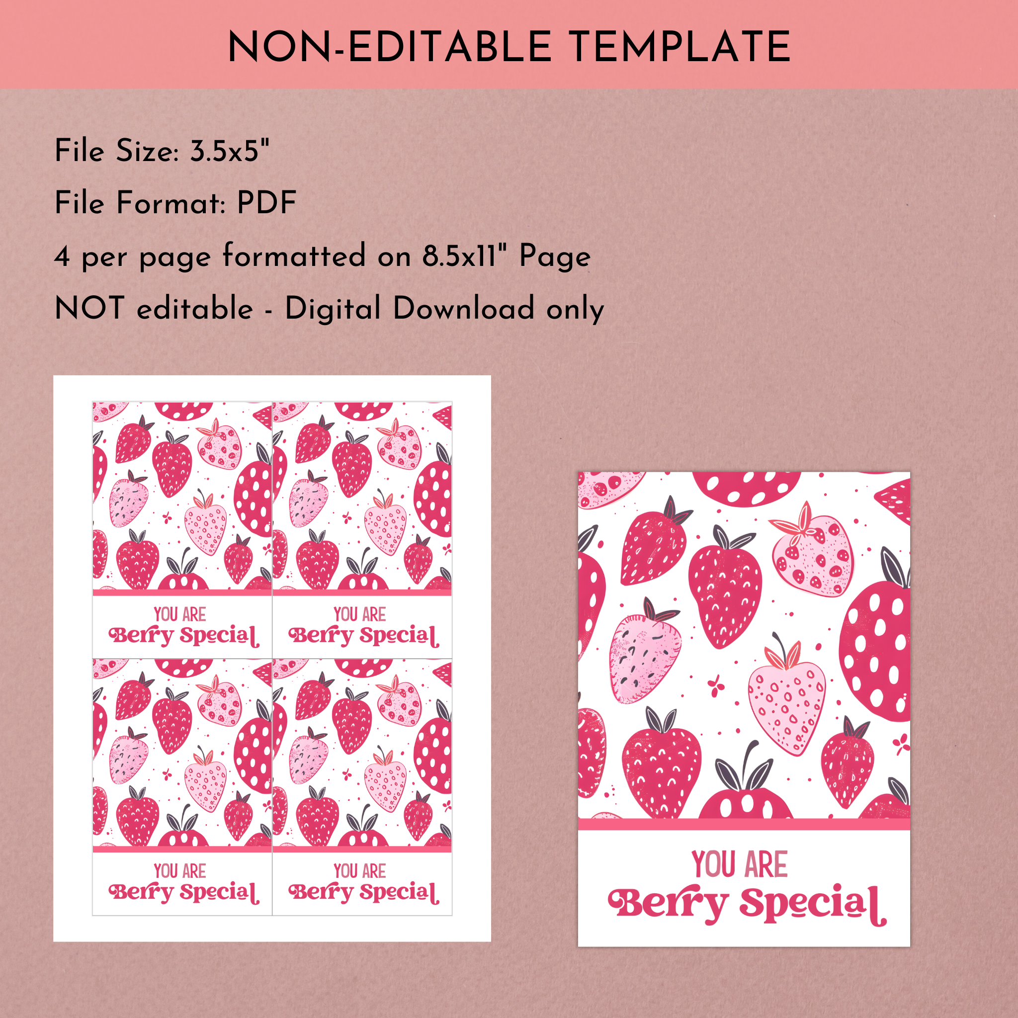 Berry Special Cookie Card