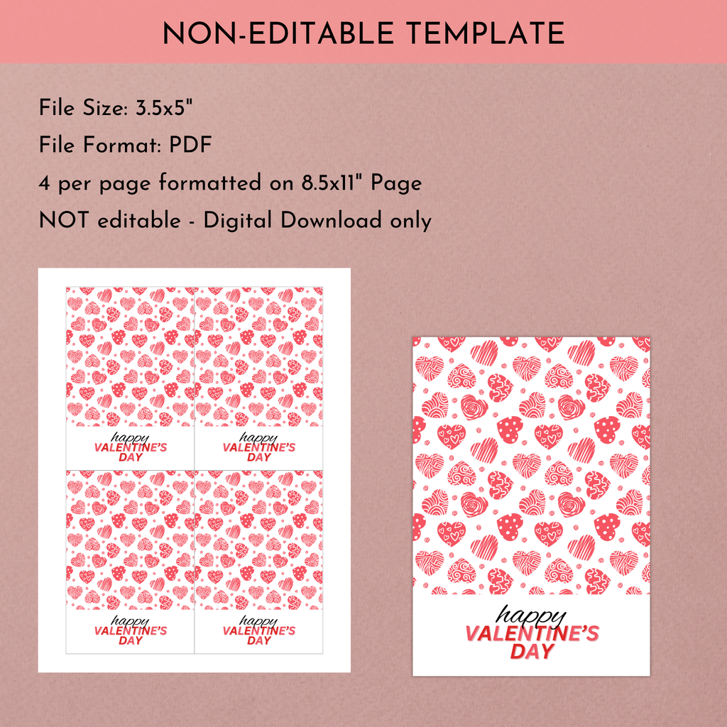 Happy Valentine's Day Cookie Card