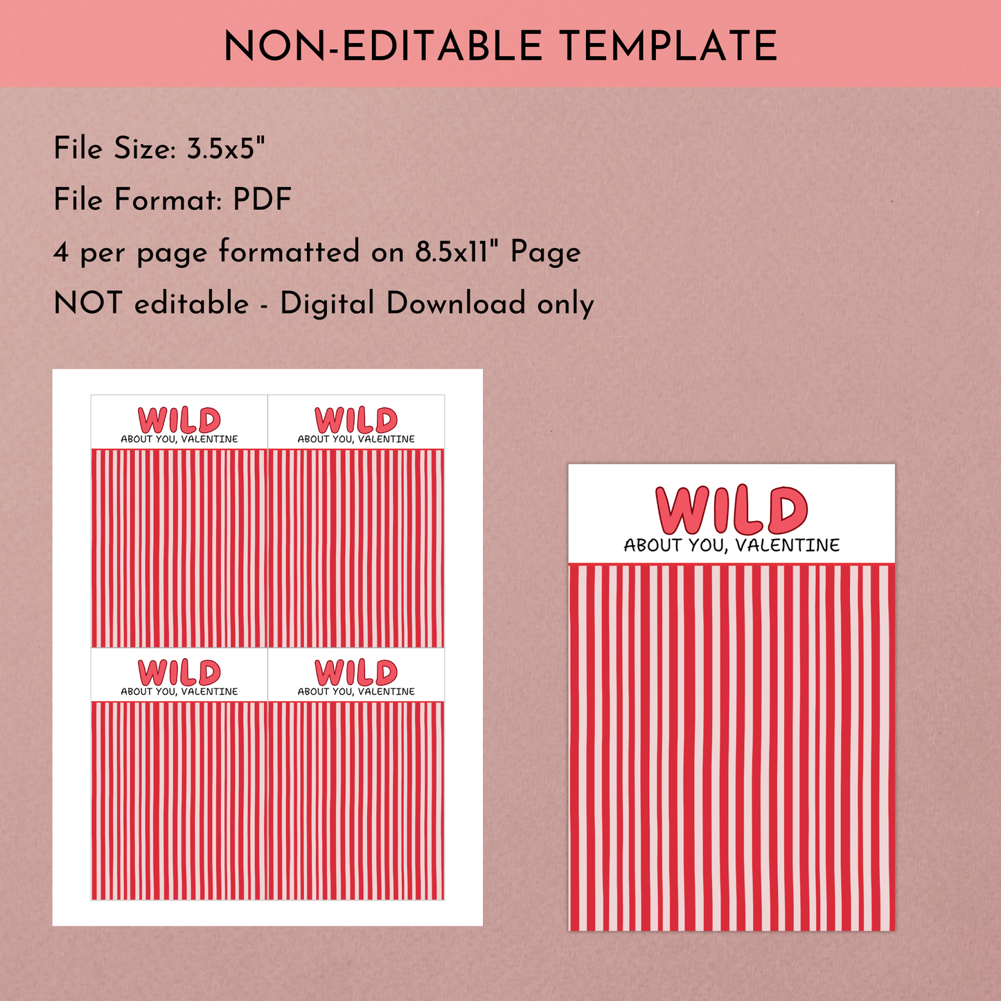 Wild About You  Cookie Card