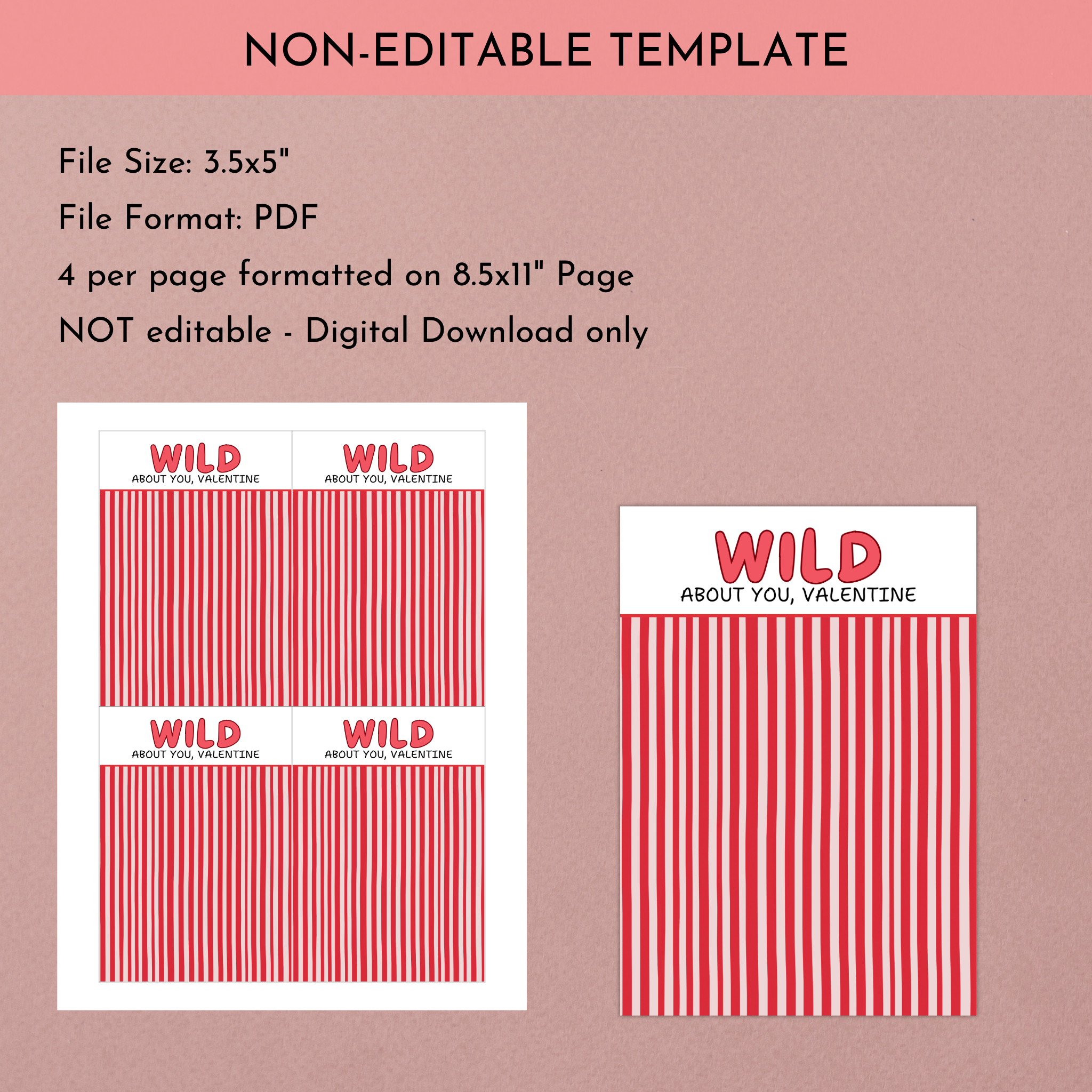 Wild About You  Cookie Card