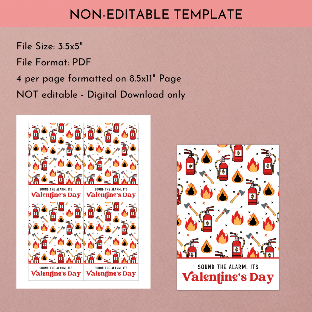 Firefighter Cookie Card