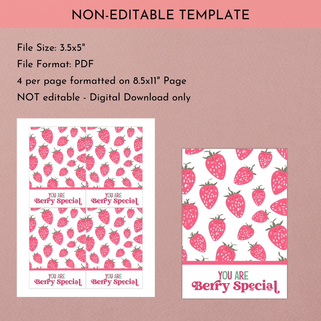 Berry Special Cookie Card
