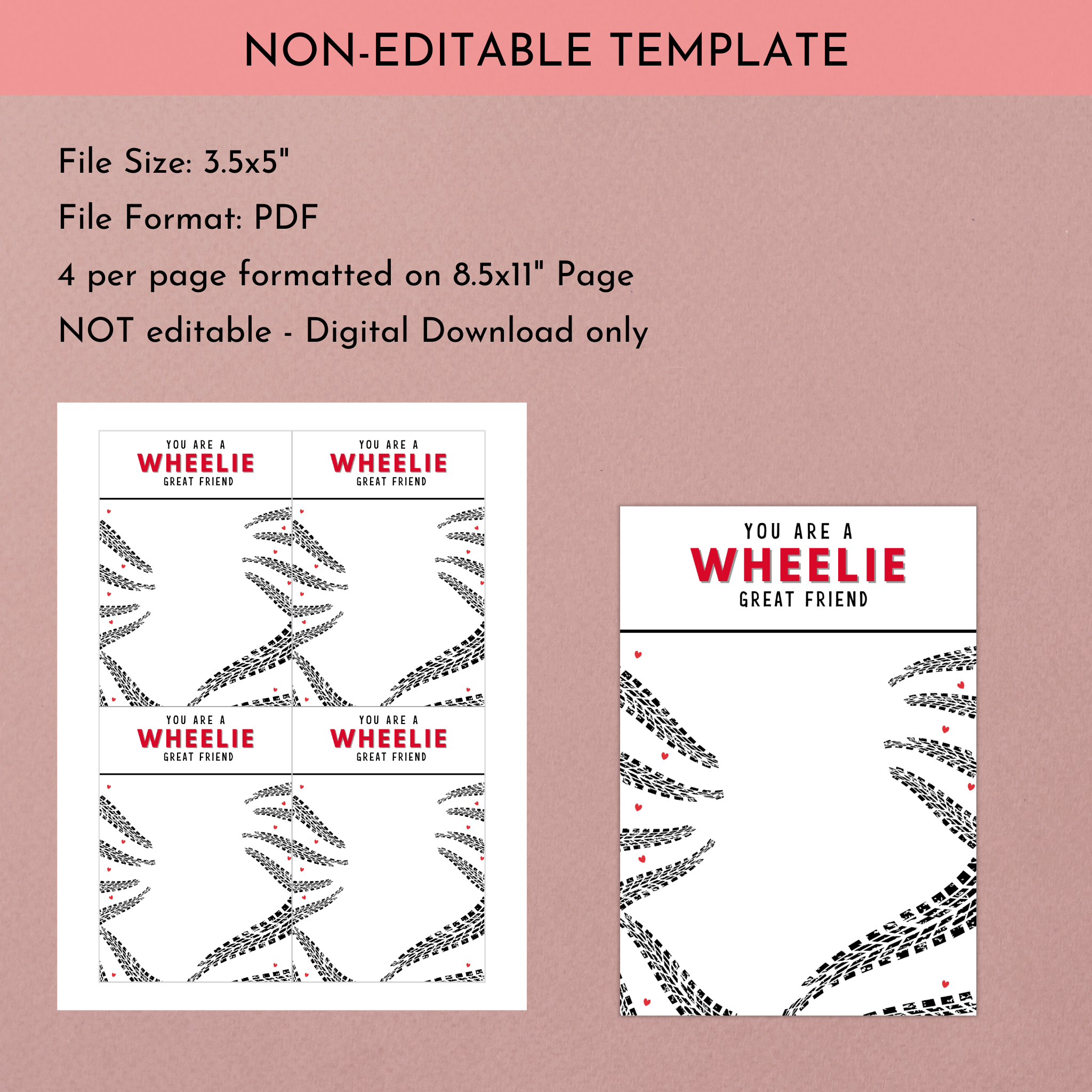 Race Car Cookie Card