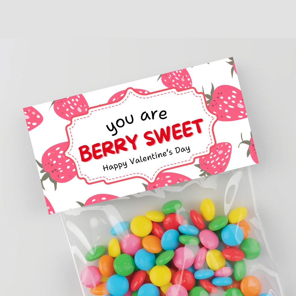Valentine's Berry Sweet Bag Topper