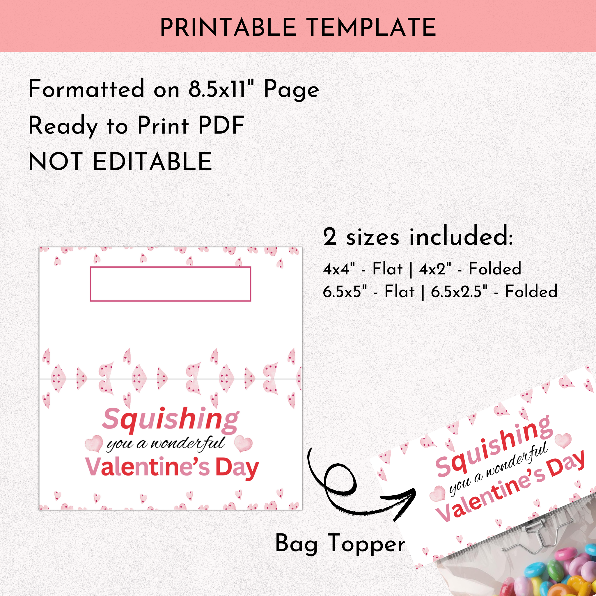 Valentine's Day Bag Topper