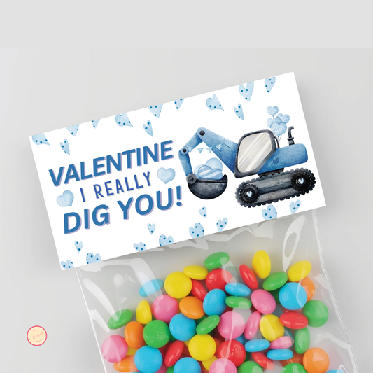 Construction Digger Bag Topper