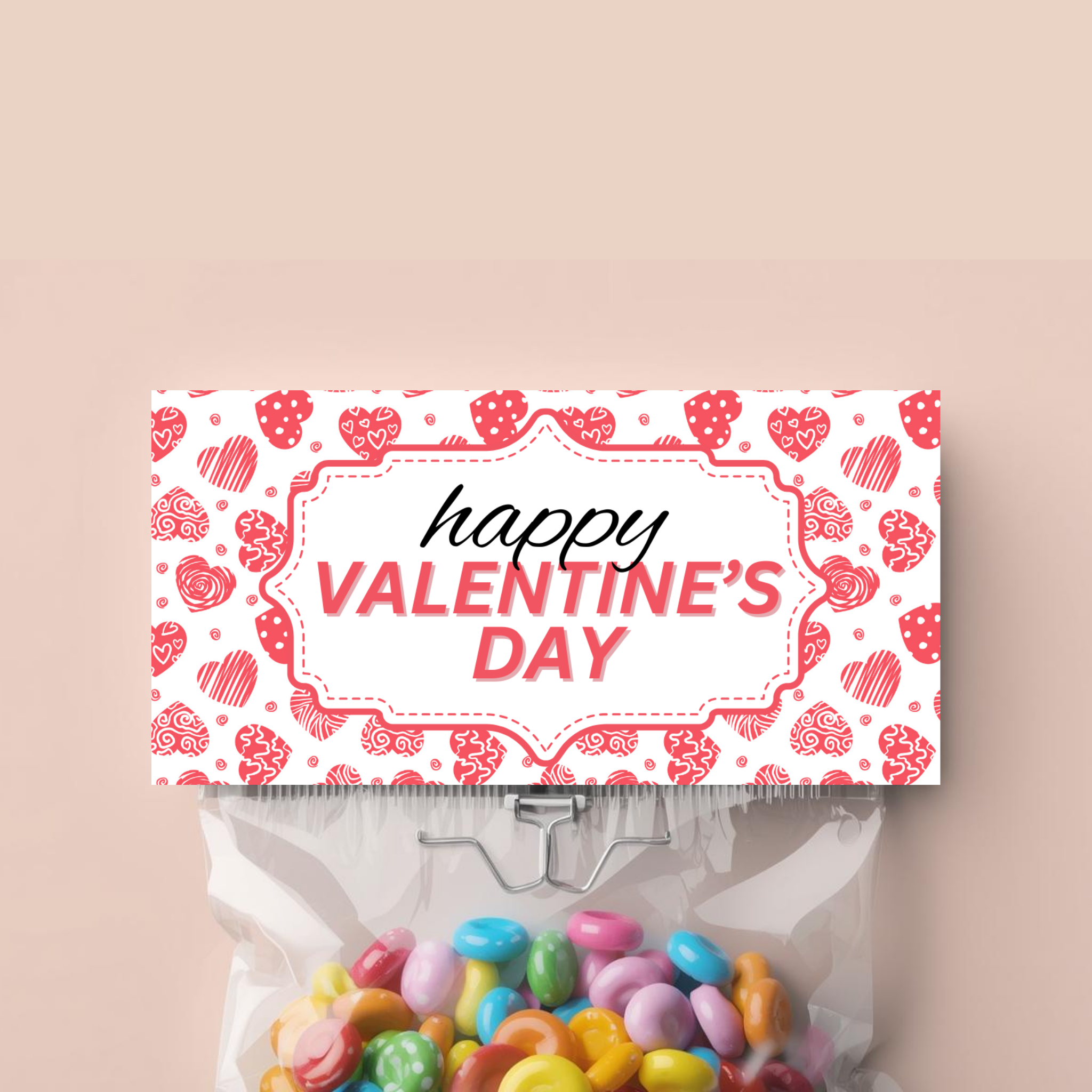 Valentine's Day Treat Bag Topper