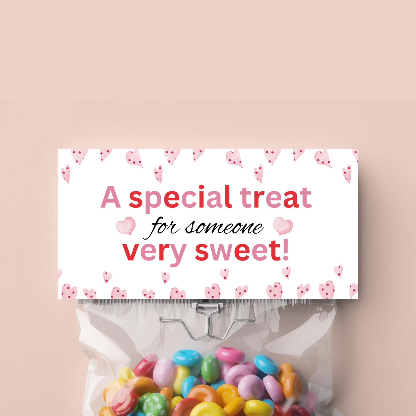 Valentine Cookie Bag Topper