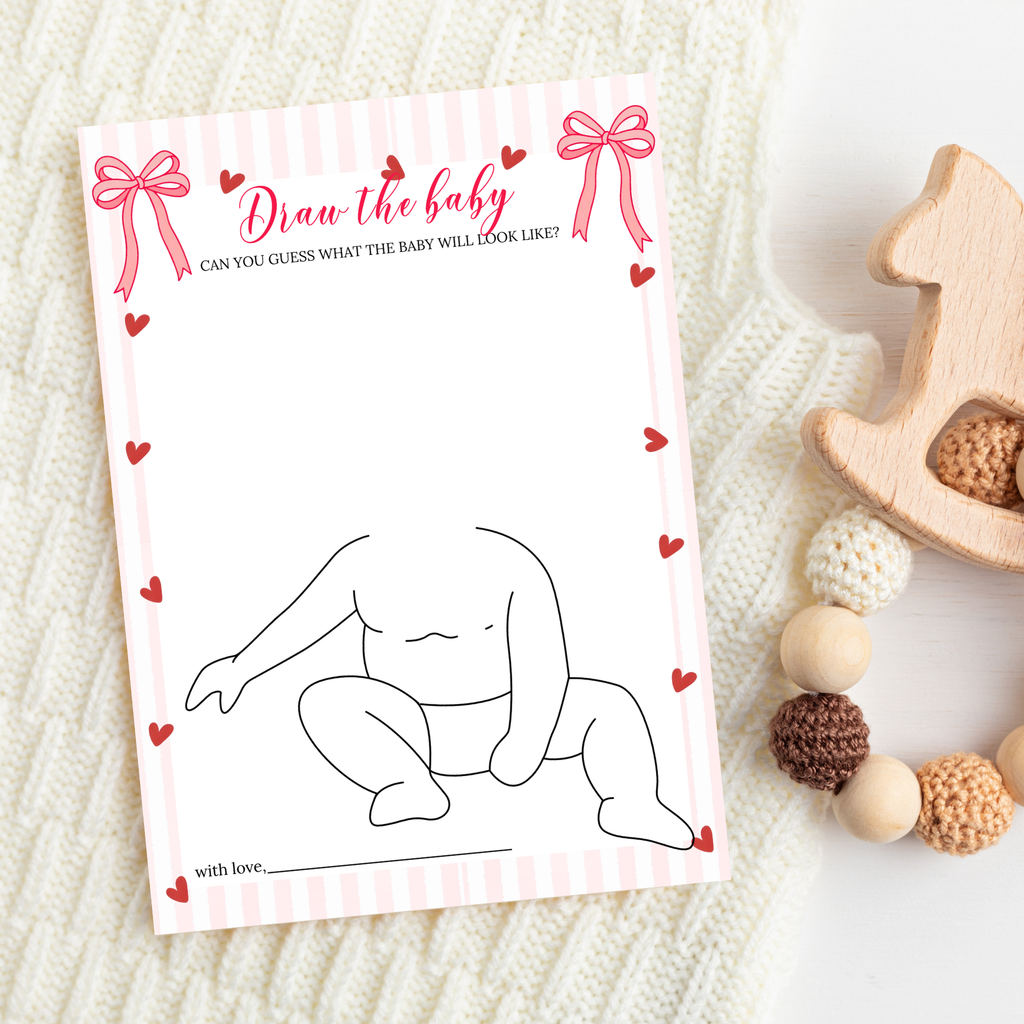 Valentine Baby Shower Games & Sign Bundle