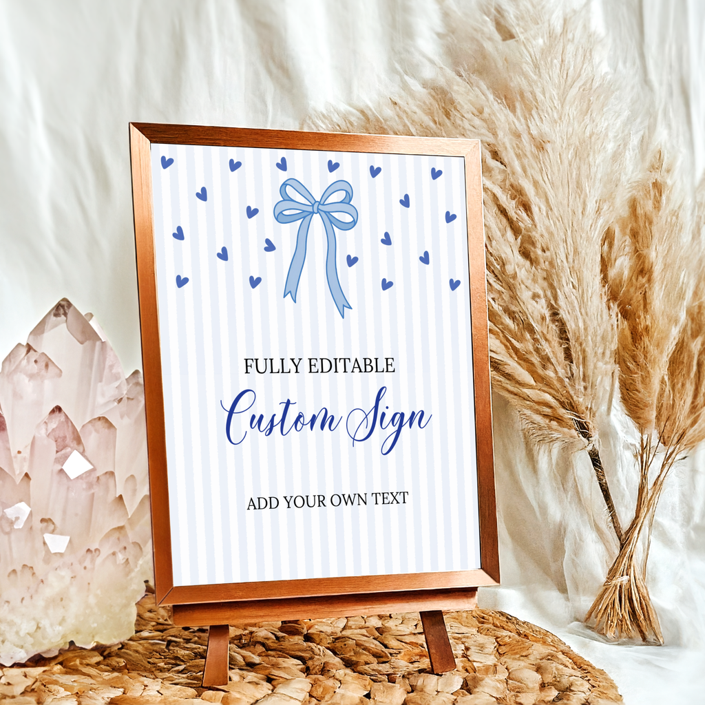 Valentine Baby Shower Games & Sign Bundle