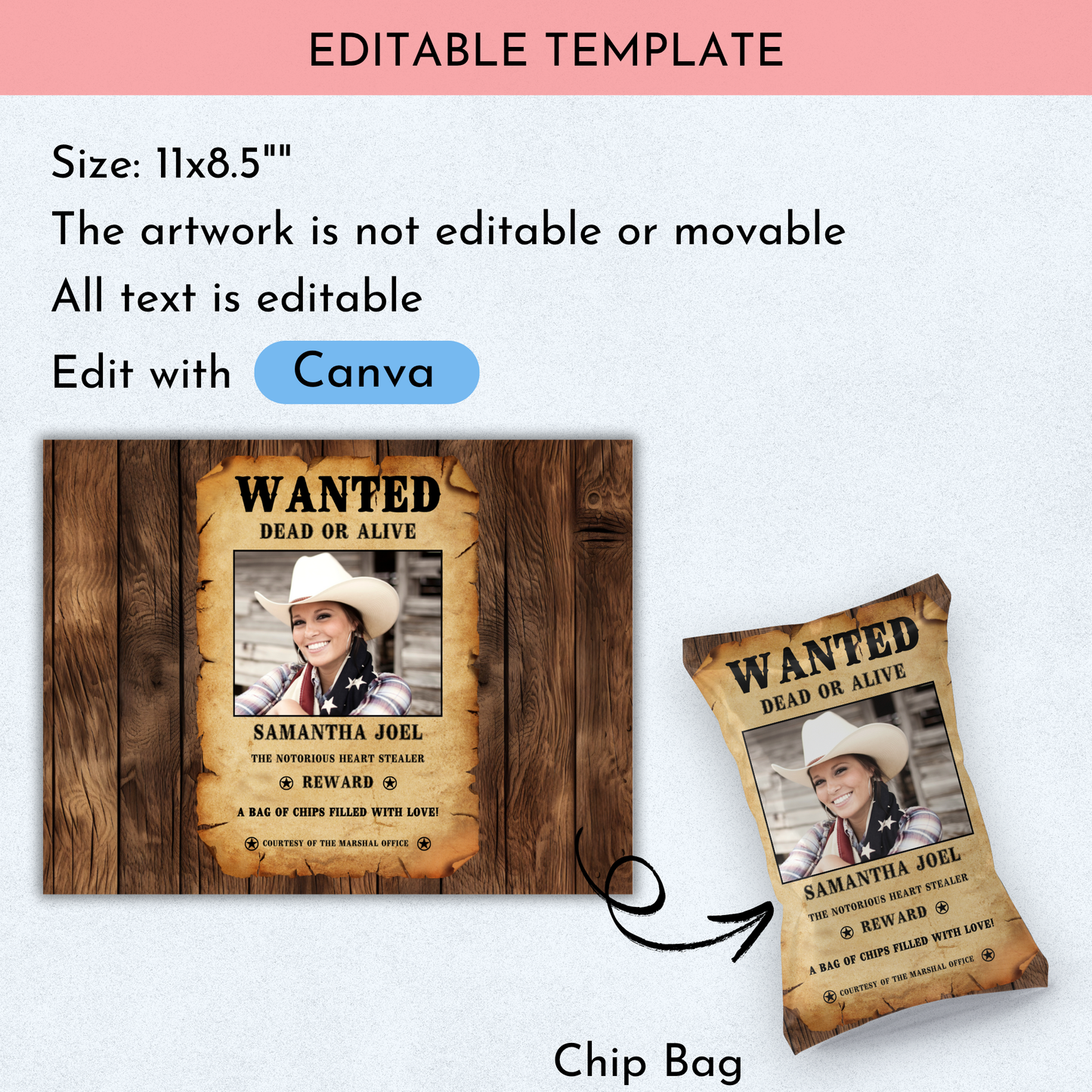 Wanted Party Favor Bundle