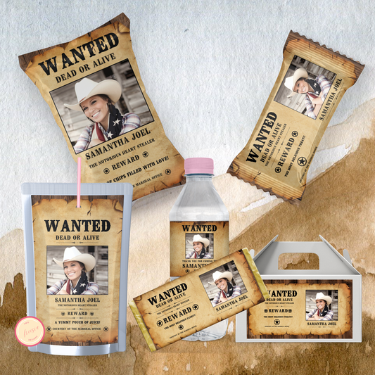 Wanted Party Favor Bundle