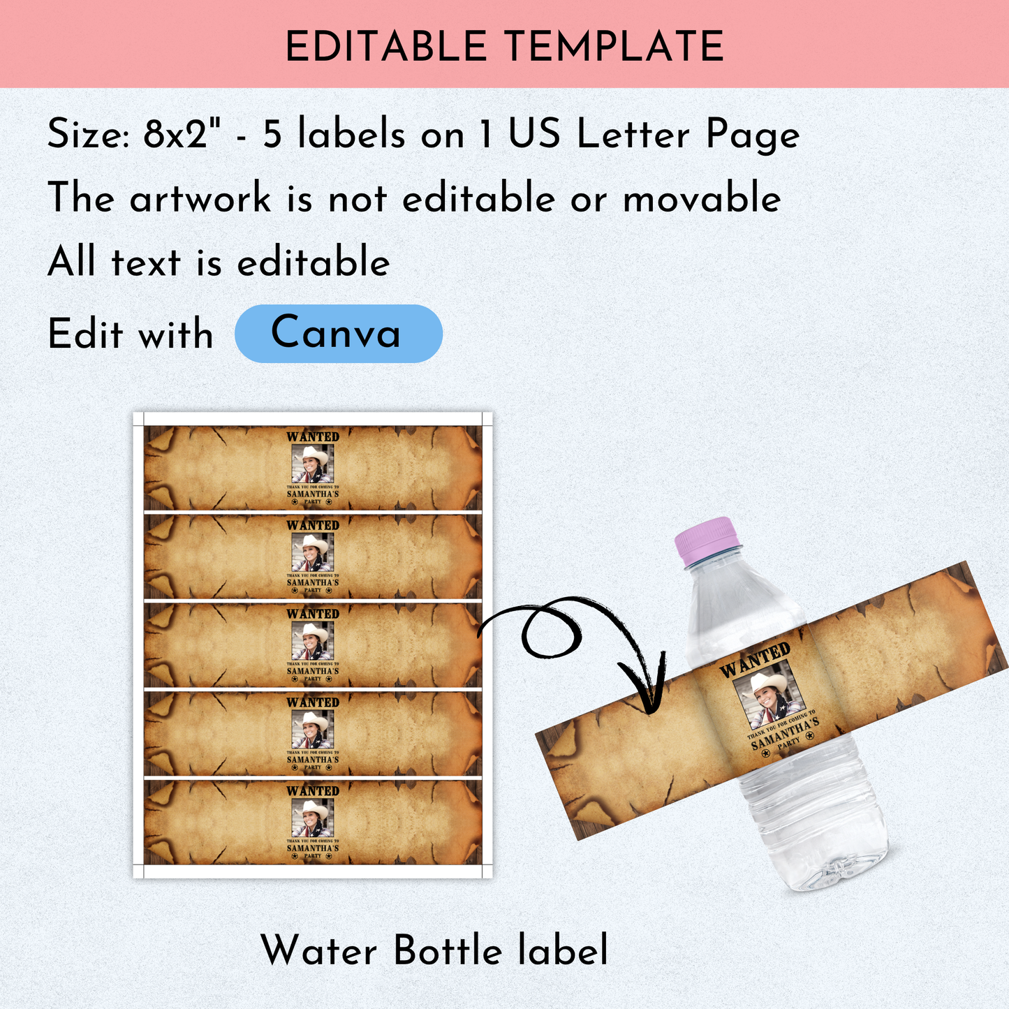 Wanted Party Favor Bundle