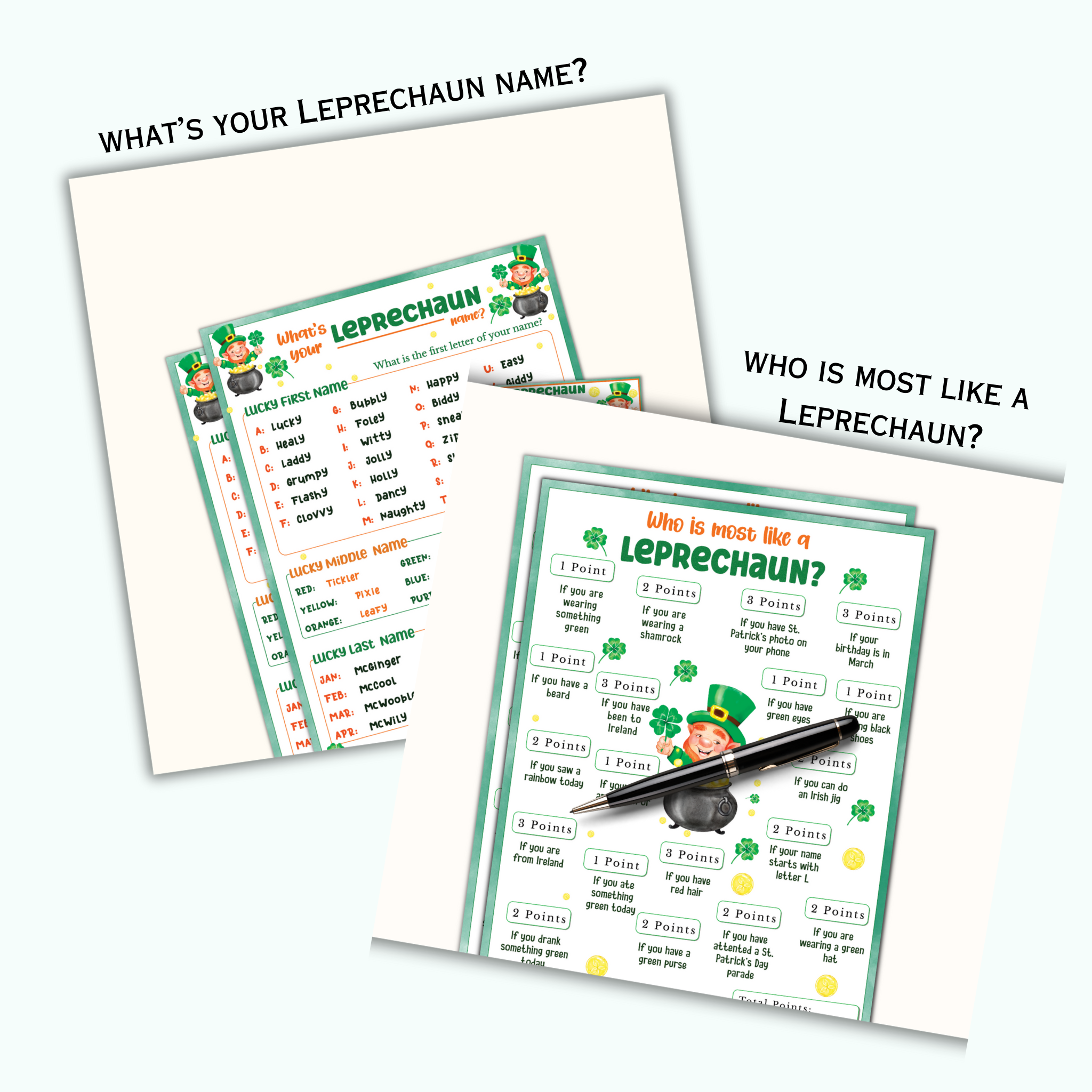 St Patrick's Day Game and Activity Bundle