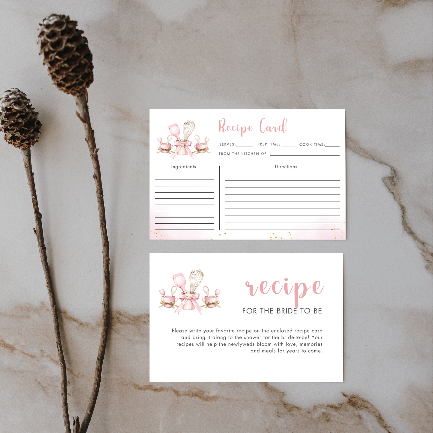 Whisked Away Bridal Shower Invitation Bundle