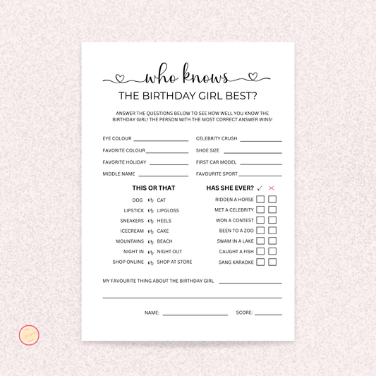 Who Knows the Birthday Girl