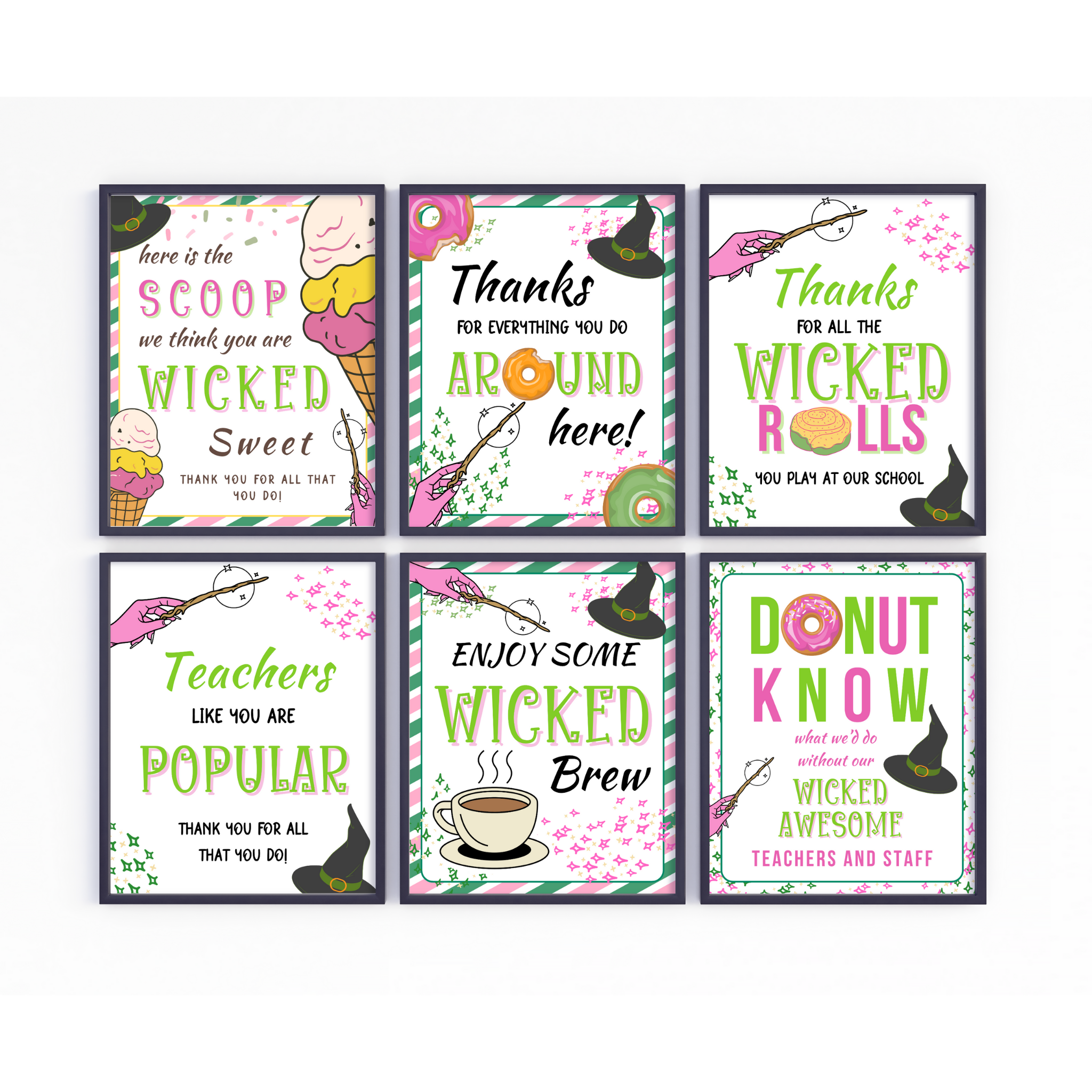 12 Witch-Themed Teacher Appreciation Signs