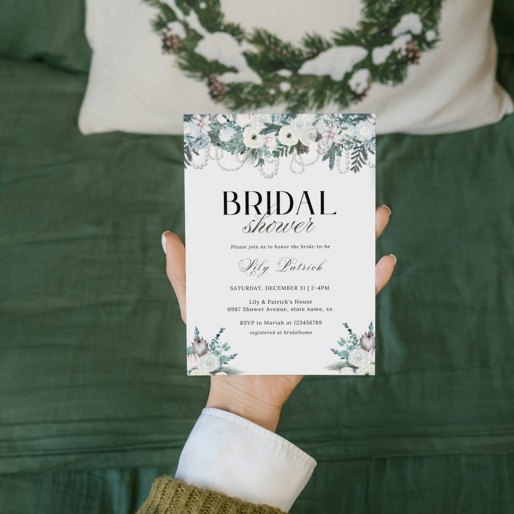 Winter Bridal Shower Invitation - #1
